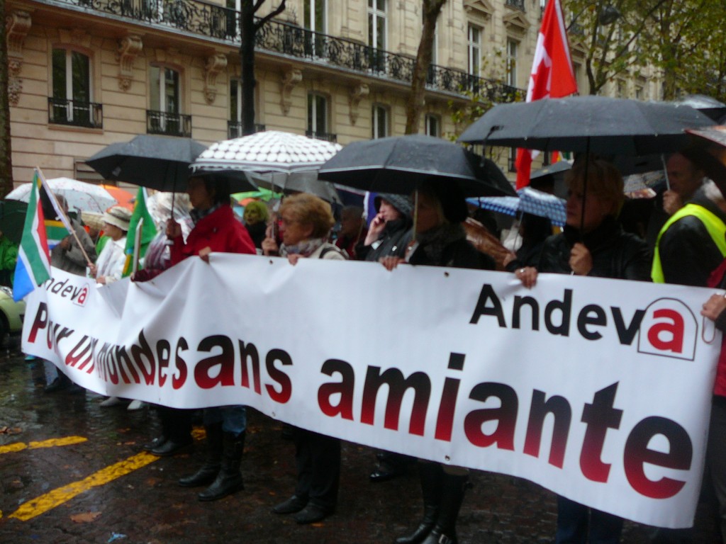 Manifestation de l'ANDEVA à Paris