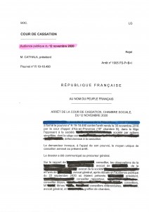 Arrêt Cour de Cassation page1